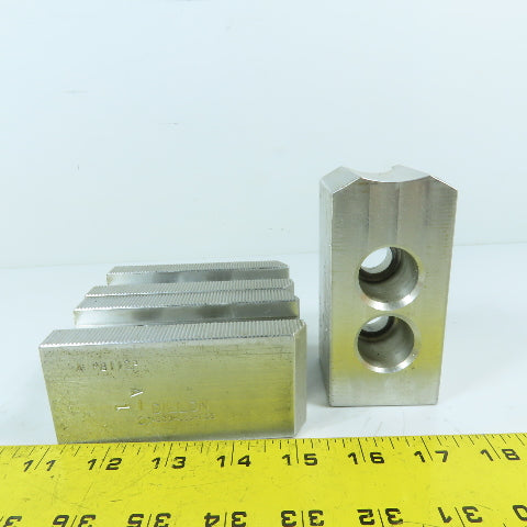 Dillon PB112P 12" Aluminum Serrated Steel Soft Lathe Chuck Top Jaws Set