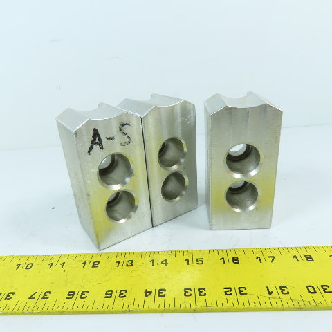 Dillon PB112P 12" Aluminum Serrated Steel Soft Lathe Chuck Top Jaws Set