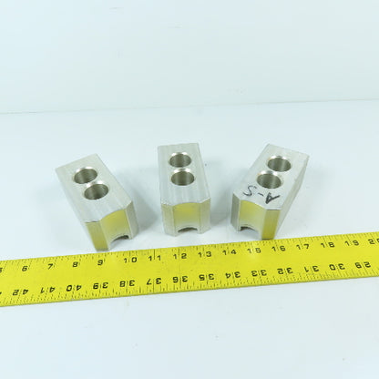 Dillon PB112P 12" Aluminum Serrated Steel Soft Lathe Chuck Top Jaws Set
