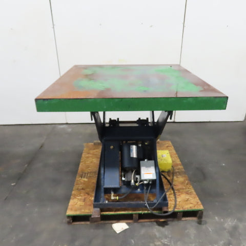 1.5 Ton* 3000lb 48" x 48" Electric Scissor Lift Table 115V 1Ph 45.5" Max