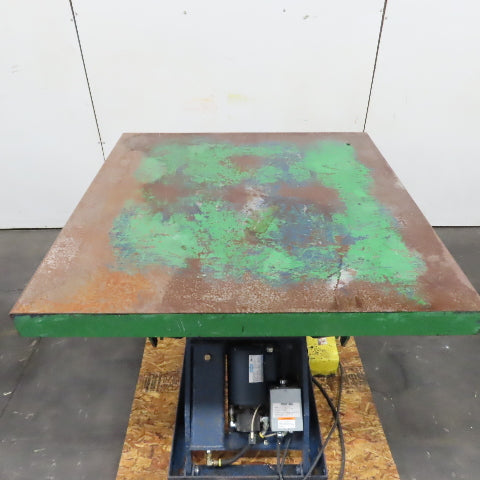 1.5 Ton* 3000lb 48" x 48" Electric Scissor Lift Table 115V 1Ph 45.5" Max