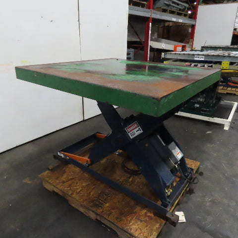 1.5 Ton* 3000lb 48" x 48" Electric Scissor Lift Table 115V 1Ph 45.5" Max