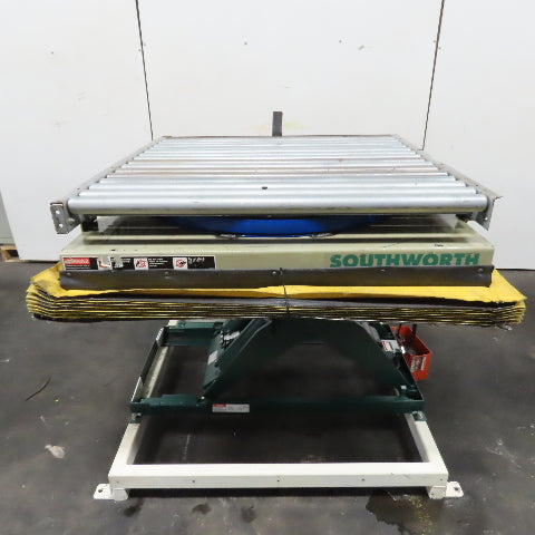 Southworth LS4-36 2 Ton 4000LB Rotating Scissor Lift Table 48" x 48" 115V 1Ph