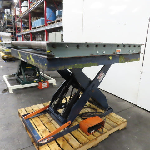 1.5 Ton* 3000lb 48" x 48" Electric Scissor Lift Table 115V 1Ph 46" Max W/Rollers