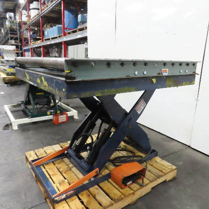 1.5 Ton* 3000lb 48" x 48" Electric Scissor Lift Table 115V 1Ph 46" Max W/Rollers