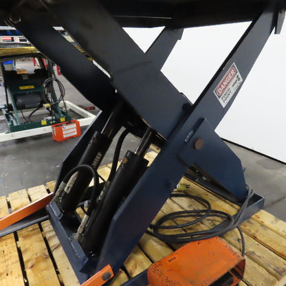 1.5 Ton* 3000lb 48" x 48" Electric Scissor Lift Table 115V 1Ph 46" Max W/Rollers