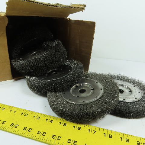 Osborn 21585 6" x 5/8" x .104x1/2-5/8" Wire Brush Wheel 6000RPM Lot Of 8