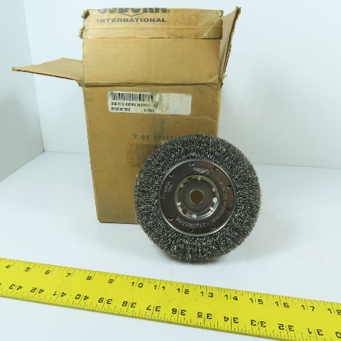 Osborn 21585 6" x 5/8" x .104x1/2-5/8" Wire Brush Wheel 6000RPM Lot Of 8