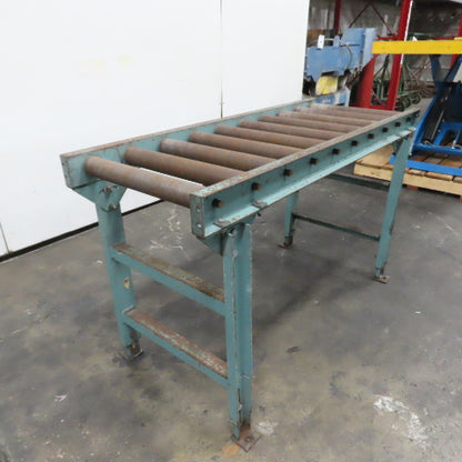 60" x 24" Steel Gravity Roller Conveyor 21" BF 2.5"OD Roller