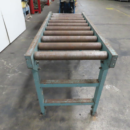 60" x 24" Steel Gravity Roller Conveyor 21" BF 2.5"OD Roller