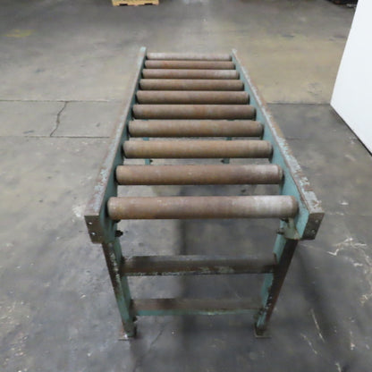 60" x 24" Steel Gravity Roller Conveyor 21" BF 2.5"OD Roller