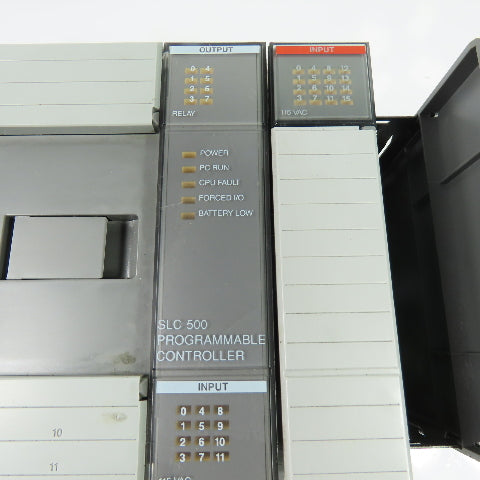 Allen-Bradley 1747-L20A 20 I/O Processor Unit Ser C FRN 6 w/ 1746-A2 2-Slot Rack