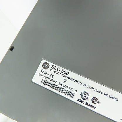Allen-Bradley 1747-L20A 20 I/O Processor Unit Ser C FRN 6 w/ 1746-A2 2-Slot Rack