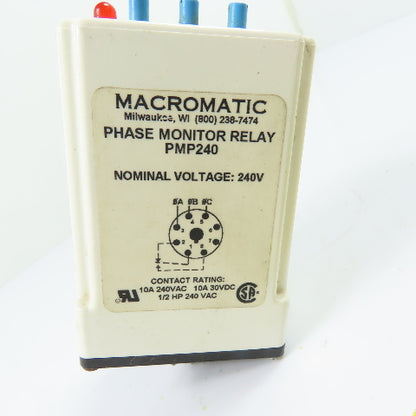 Macromatic PMP240 Phase Monitor Relay 240VAC 8-Pin