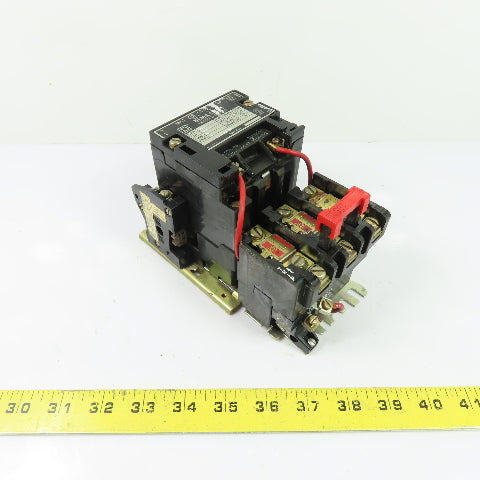 Square D 8536SC03 3-Pole NEMA Size 1 Motor Starter 120V Coil 600VAC