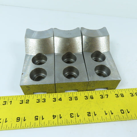 Pratt Burnerd 2860-32512 12", 14" 3 Jaw Chuck Jaw Set 1/16" 90° 4-1/2" x 2" x 2"