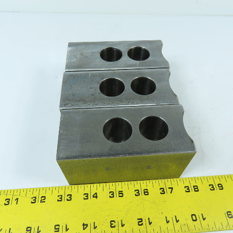 Dillon PBI12 12" 3 Jaw Chuck Jaw Set Serrated 1/16" 90° 4-1/2" x 2" x 2-1/2"