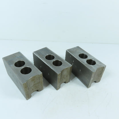 Dillon PBI12 12" 3 Jaw Chuck Jaw Set Serrated 1/16" 90° 4-1/2" x 2" x 2-1/2"