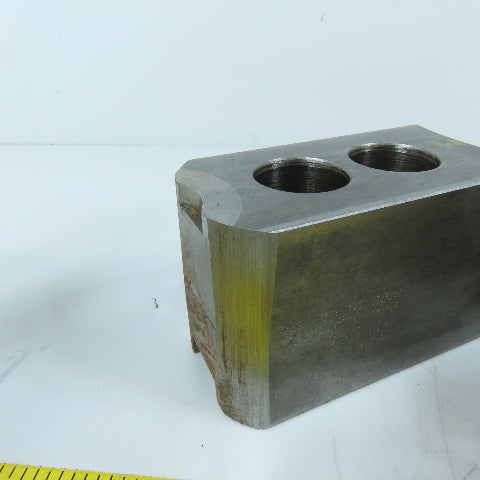 Dillon PS112 12" 3 Jaw Chuck Jaw Set Serrated 1/16" 90° 4-1/2" x 2" x 2-1/2"