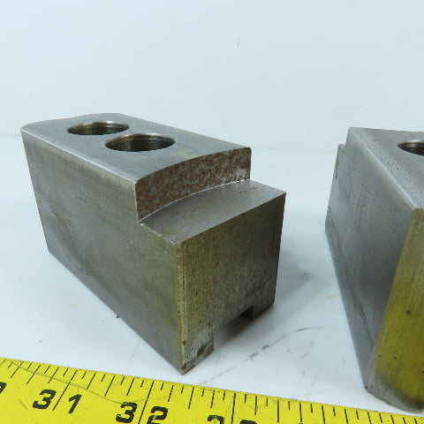 Dillon PS112 12" 3 Jaw Chuck Jaw Set Serrated 1/16" 90° 4-1/2" x 2" x 2-1/2"