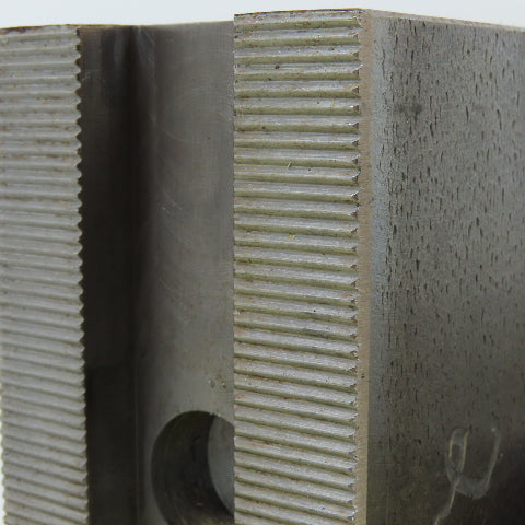 Dillon PS112 12" 3 Jaw Chuck Jaw Set Serrated 1/16" 90° 4-1/2" x 2" x 2-1/2"