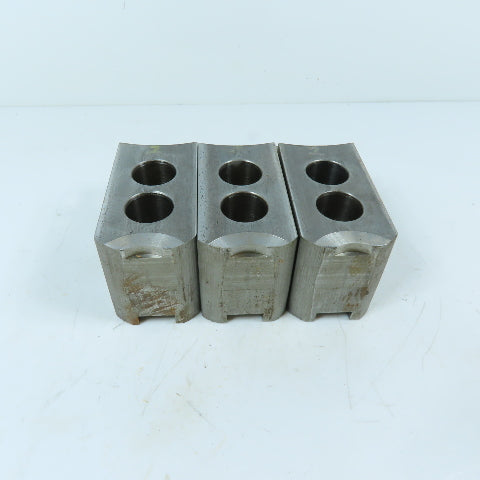 Dillon PS112 12" 3 Jaw Chuck Jaw Set Serrated 1/16" 90° 4-1/2" x 2" x 2-1/2"