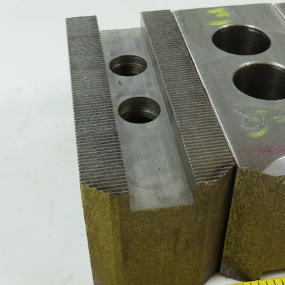 Dillon PBI12 12" 3 Jaw Chuck Jaw Set Serrated 1/16" 90° 4-1/2" x 2" x 2-1/2"