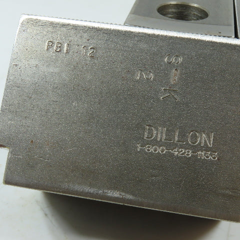 Dillon PBI12 12" 3 Jaw Chuck Jaw Set Serrated 1/16" 90° 4-1/2" x 2" x 2-1/2"