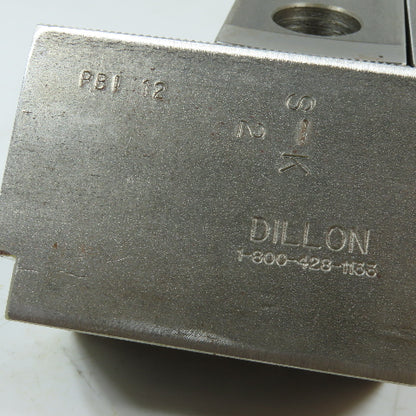 Dillon PBI12 12" 3 Jaw Chuck Jaw Set Serrated 1/16" 90° 4-1/2" x 2" x 2-1/2"