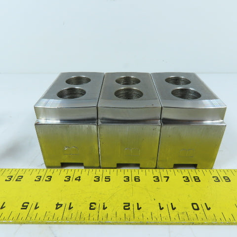 Dillon PBI12 12" 3 Jaw Chuck Jaw Set Serrated 1/16" 90° 4-1/2" x 2" x 2-1/2"
