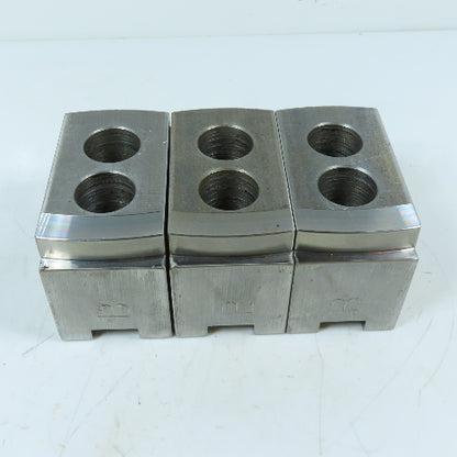 Dillon PBI12 12" 3 Jaw Chuck Jaw Set Serrated 1/16" 90° 4-1/2" x 2" x 2-1/2"