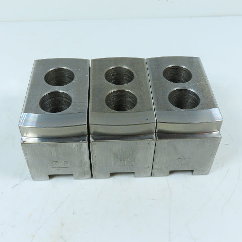 Dillon PBI12 12" 3 Jaw Chuck Jaw Set Serrated 1/16" 90° 4-1/2" x 2" x 2-1/2"