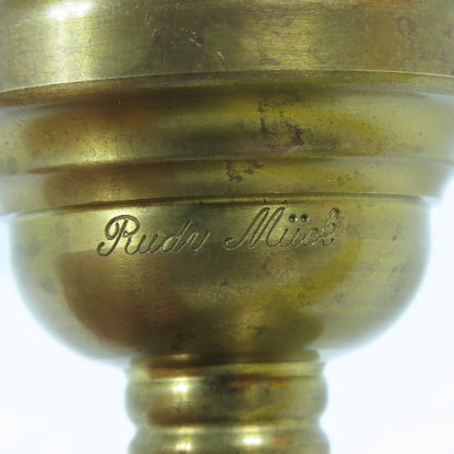 Rudy Muck Signature Brass Brasswind Mid-Production Mouthpiece Collectable Rare!