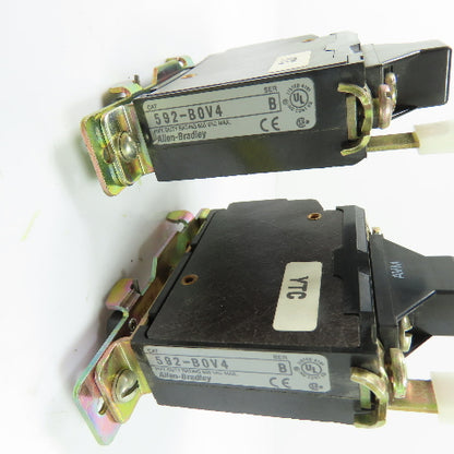 Allen-Bradley 592-BOV4 40A 1P Manual Reset Overload Relay 600VAC W/599-MP2 Lot/2