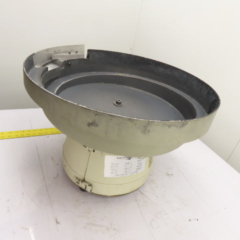 Accu-Count Model 15 Vibratory Parts Feeder 117V 60Hz 3.5A 19" ID x 6" H Bowl