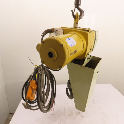 Yale KEL1-10H15S1 1 Ton 2000LB Electric Chain Hoist 115/230V 1Ph 15FPM 15' Lift