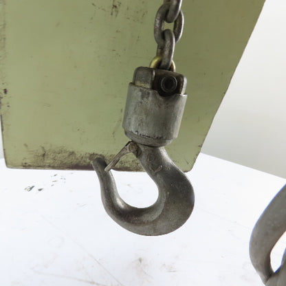 Yale KEL1-10H15S1 1 Ton 2000LB Electric Chain Hoist 115/230V 1Ph 15FPM 15' Lift