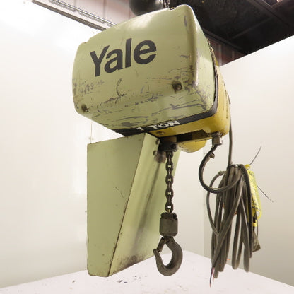 Yale KEL1-10H15S1 1 Ton 2000LB Electric Chain Hoist 115/230V 1Ph 15FPM 15' Lift