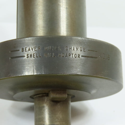 Beaver No. 6 Quick Change Shell Mill Adaptor 1-1/2" Shank 3" Projection