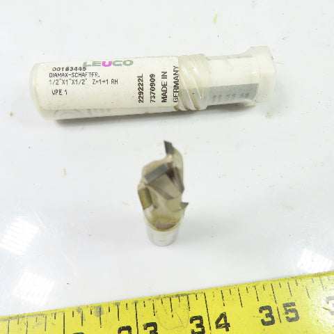 LEUCO 00183445 1/2" Diamond-Tipped Shank-Type Cutter Z=1+1 RH