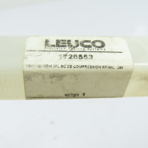 Leuco 1726553 1/2" Dia 2-Flute Carbide Compression Spiral Router Bit