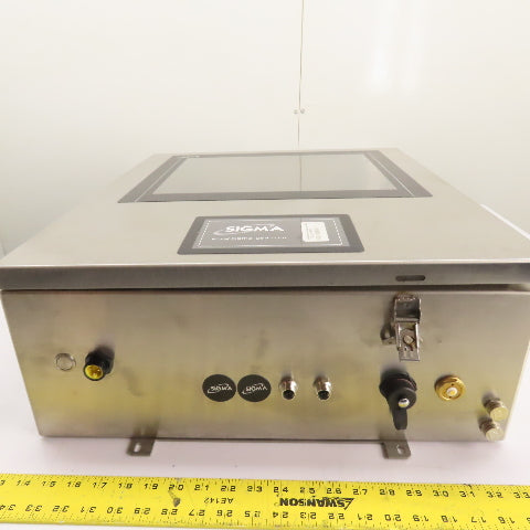 Sigma 770L1211006PCE 8" x 20" x 23" Stainless Steel Electrical Enclosure