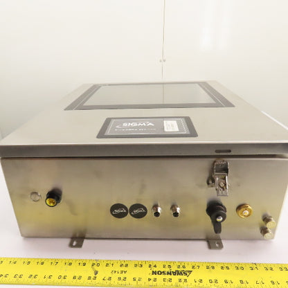 Sigma 770L1211006PCE 8" x 20" x 23" Stainless Steel Electrical Enclosure