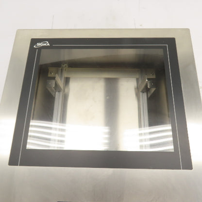Sigma 770L1211006PCE 8" x 20" x 23" Stainless Steel Electrical Enclosure