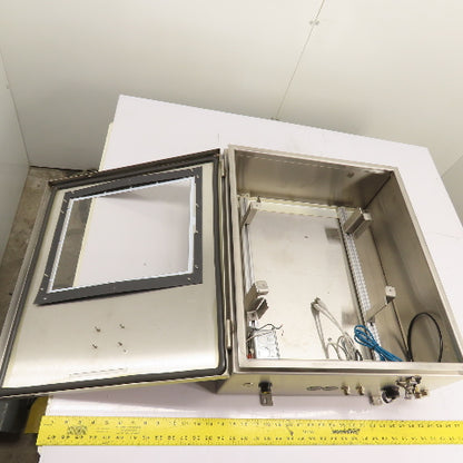 Sigma 770L1211006PCE 8" x 20" x 23" Stainless Steel Electrical Enclosure