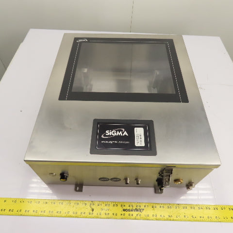 Sigma 770L1211006PCE 8" x 20" x 23" Stainless Steel Electrical Enclosure