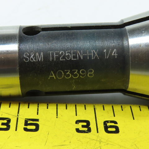 S&M TF25EN-HX 1/4 1/4" Hex Extended Nose Swiss-Type Collet