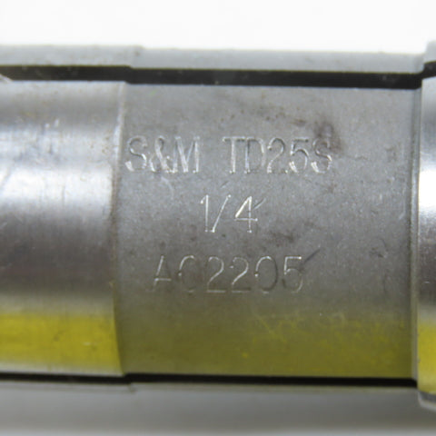 S&M TD25S 1/4" Round Swiss Guide Bushing Collet