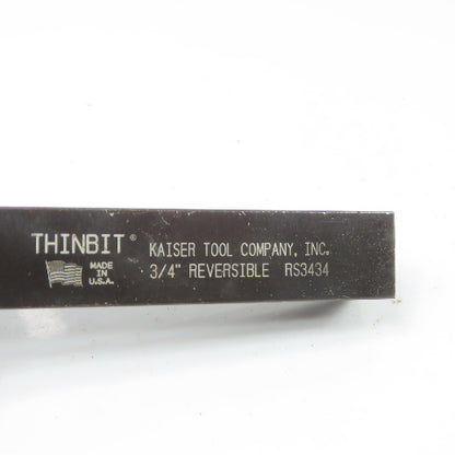 Thinbit RS3434 4-3/8" x 3/4" Shank Reversable Indexable Boring Bar Tool Holder