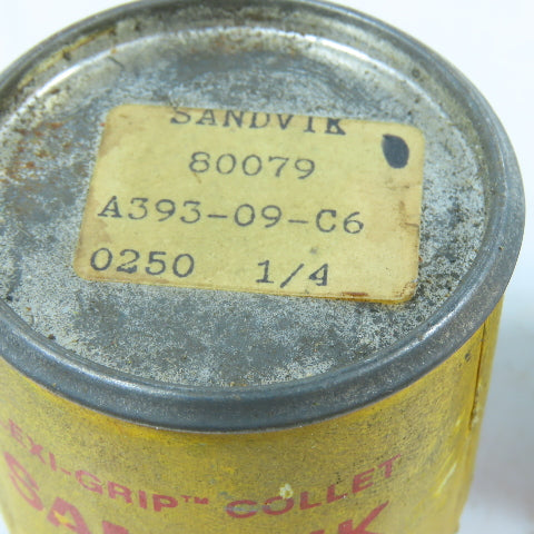 Sandvik 80079 A393-09-C6 1/4" C6 Series Flexi-Grip Spring Collet